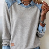 Bruna - Sudadera Denim Fusion