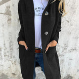 Lía María | Abrigo de Punto Largo y Elegante