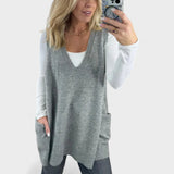 Roberta - Chaleco de punto acogedor