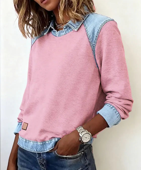 Bruna - Sudadera Denim Fusion