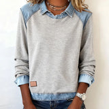 Bruna - Sudadera Denim Fusion