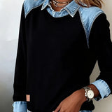 Bruna - Sudadera Denim Fusion