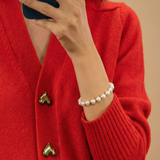 Xaviera - Cárdigan Elegante para Mujer con Botones de Corazón