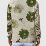 Aurora - Jersey de punto con patrón floral