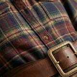 Oliva - Vestido Camisero Maxi Estilo Vintage