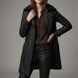 Teodora - Abrigo Elegante de cuero