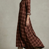 Rosa - Vestido Camisero de Cuadros Esmeralda