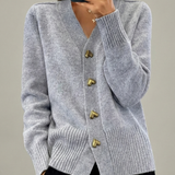 Xaviera - Cárdigan Elegante para Mujer con Botones de Corazón