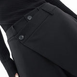 Amaya - Pantalón Ancho Asimétrico con Botones