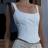 Carmen - Top Corsé con Lazada Ivory Glow