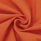 Olivia - Pantalón Ancho de Lino y Algodón en Naranja Intenso