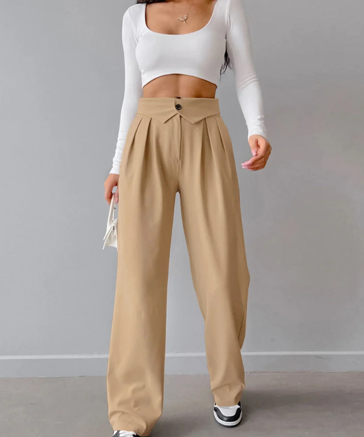 Diana - Pantalón Street con Cintura Doblada