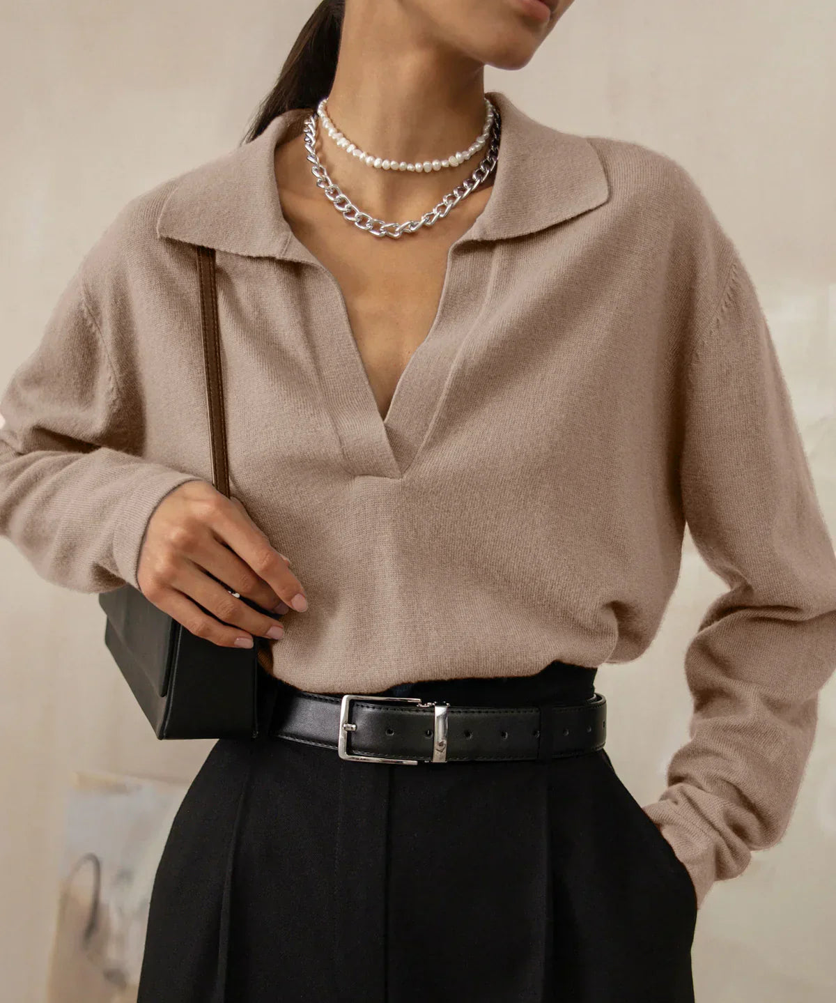 Sara - Jersey Casual con Cuello