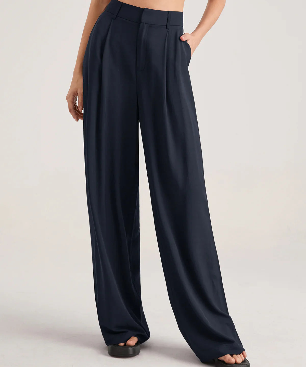 Nerea - Pantalón Ancho de Tiro Alto