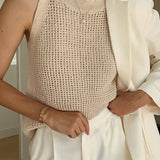 Inés - Chaleco de Punto Grueso