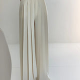 Alicia - Pantalón de Pinzas con Tiro Alto y Pierna Ancha