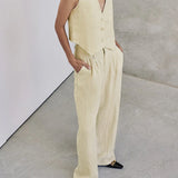 Vanesa - Conjunto Casual de Pantalón de Algodón