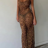 Paloma - Vestido Estampado de Leopardo