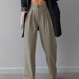 Diana - Pantalón Street con Cintura Doblada