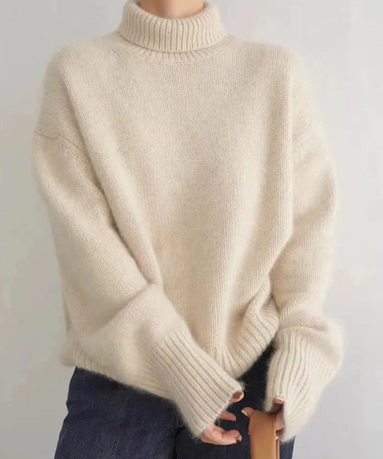 Georgina - Jersey de cachemir de cuello alto