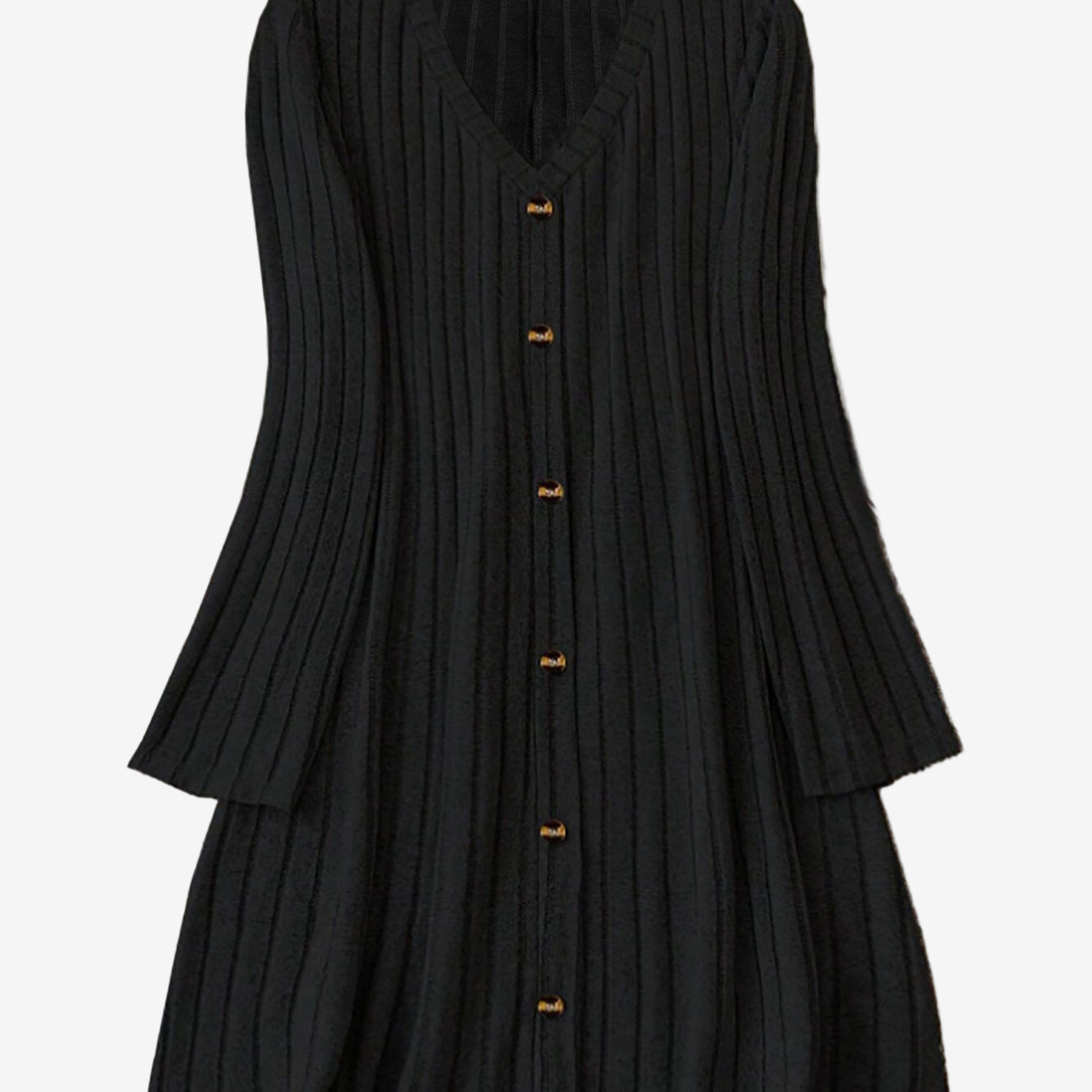 Catalina - Vestido Suéter Acampanado