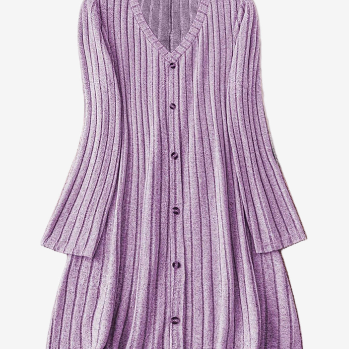 Catalina - Vestido Suéter Acampanado