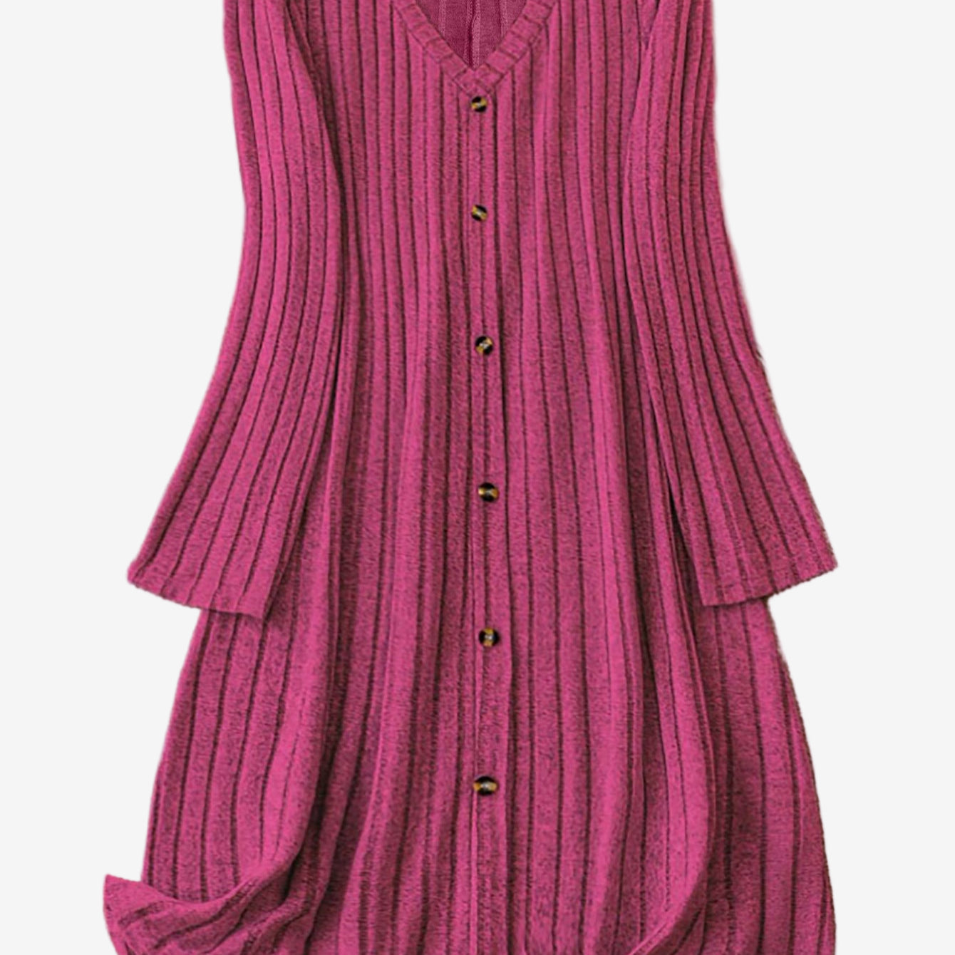 Catalina - Vestido Suéter Acampanado