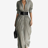 Coral - Bata de Manga Larga