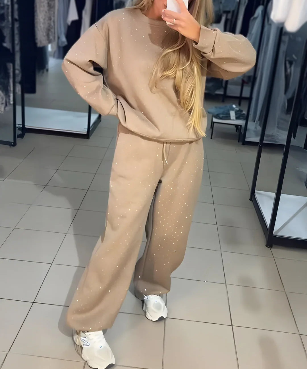 Lorena - Conjunto de chándal con brillo