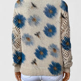 Aurora - Jersey de punto con patrón floral