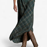 Rosa - Vestido Camisero de Cuadros Esmeralda