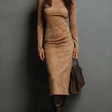 Onelia - Vestido Elegancia Terracota