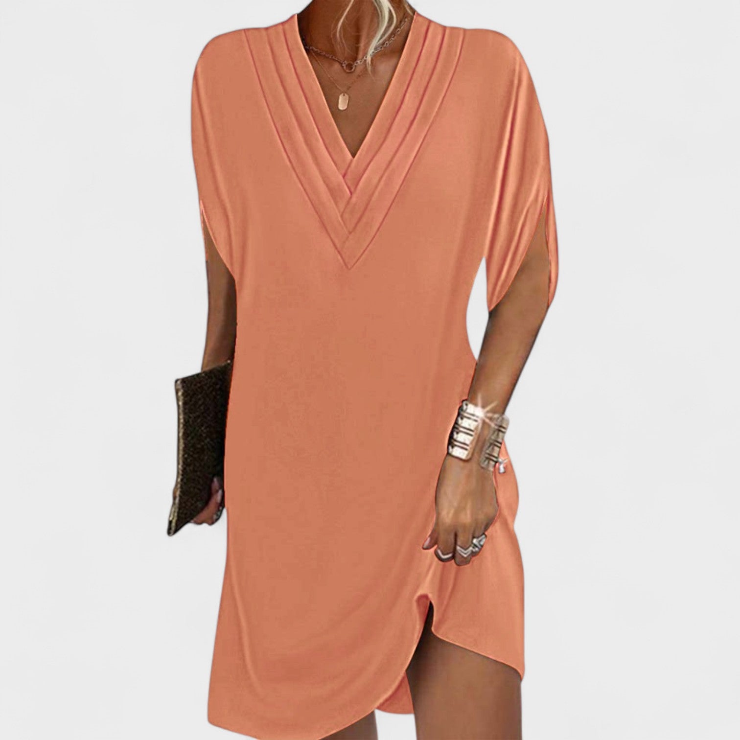 Susana - Vestido Elegante con Mangas Abiertas